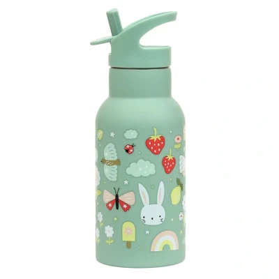 Afbeelding van A little lovely company rvs drinkfles vrolijk 350ml