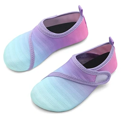 Afbeelding van Waterschoenen voor kinderen, sneldrogend, blote voeten, zwembad, watersport, antislip, Jb Paars/Groen, 28/29 EU