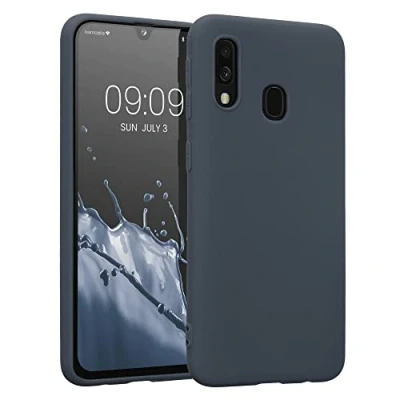 Afbeelding van kwmobile telefoonhoesje geschikt voor Samsung Galaxy A40 Hoesje smartphone Back cover in bosbesblauw