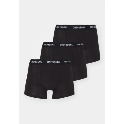 Afbeelding van Only &amp; Sons FITZ Solid 3PACK Boxerbriefs, Heren, Maat: XL, Black