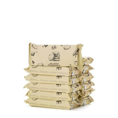 Afbeelding van KoRo Volkoren rijstwafels met pure chocolade 12 x 90 g