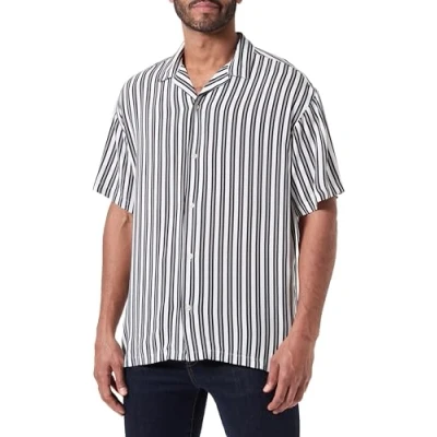 Afbeelding van Jack &amp; Jones Hawaiirelaxed FIT Overhemd, Heren, Maat: Large, Bright white