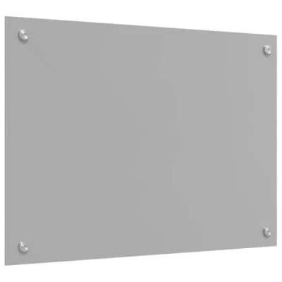 Afbeelding van vidaXL Keuken Achterwand Lichtgrijs Glas 70 x 50 cm Sterk