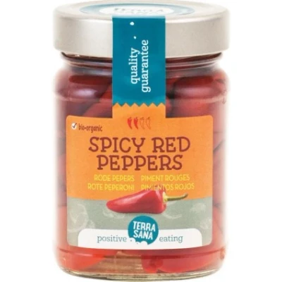 Afbeelding van Terrasana Rode Pepers Spicy Bio, 220 gram