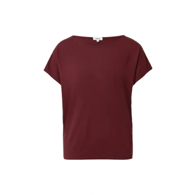 Afbeelding van s.Oliver ÜBERSCHNITTENEN Schultern Tshirt basic, Dames, Maat: 34, Bordeaux