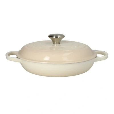 Afbeelding van Le Creuset Signature Braadpan met roestvrijstalen knop, 2,1 liter, Meringue