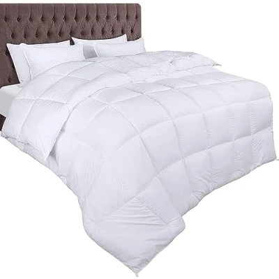 Afbeelding van Utopia Bedding Dekbed 240x260 cm, 370 GSM Microvezel met hoeklabels Boos gestikt donzen alternatief (Wit)