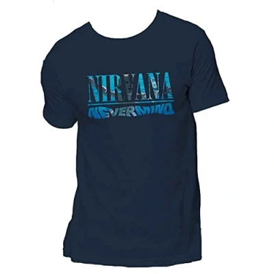 Afbeelding van Nirvana Nevermind Heren T shirt 2XL Blauw