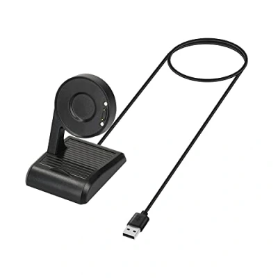 Afbeelding van kwmobile USB oplaadstandaard compatibel met Ticwatch Pro 5 / 3 Lite E3 Oplader voor smartwatch In zwart