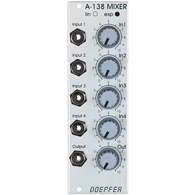 Afbeelding van Doepfer A 138a 4 kanaal mixermodul linear Mixer modular synthesizer