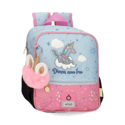 Afbeelding van Enso Dreams Come True Equipaje, koerierstas voor meisjes, Meerkleurig, Mochila Preescolar Adaptable a Carro, Rugzak kleuterschool, aanpasbaar aan de trolley