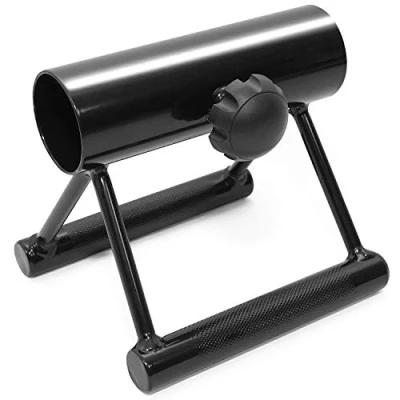 Afbeelding van Yes4All FLKJ Deluxe T Bar Rij Platform, volledig 360 draaibaar en eenvoudig te installeren, past op 1&quot; standaard 2&quot; Olympische Bars, L. Knurl handvat
