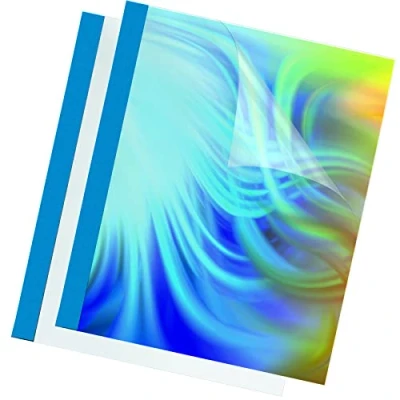 Afbeelding van Fellowes Prestige Thermische Binding Covers 150 Micron/PVC Voor/220 g/m² Leder Gestructureerde Achterkant/Blauw