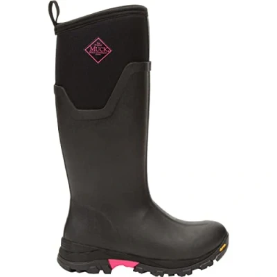 Afbeelding van Muck Boots Dames Arctic Ice Tall Agat Regenlaars, Zwart Hot Roze, 42 EU