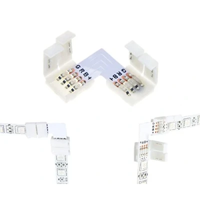 Afbeelding van LED RGB Strip hoekconnector snelconnector connector L 5050