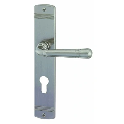 Afbeelding van Alpertec 32704493 Sale LS messing roestvrij staal PZ deurklink deurbeslag nieuw, kleuren, voor voordeuren aan beide zijden