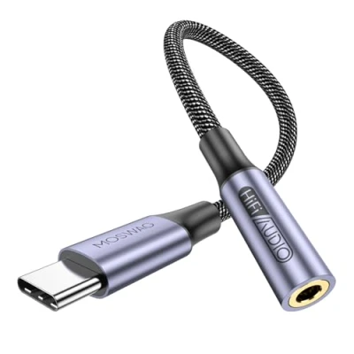 Afbeelding van USB Type C naar 3.5mm Hoofdtelefoon Jack Adapter, MOSWAG Audio Adapter Aux Dongle Kabel voor Samsung Galaxy S21 S20 Ultra S20+ Note 20 10 S10 S9 Plus, Pixel 4 3 2 XL, ipad Pro en meer
