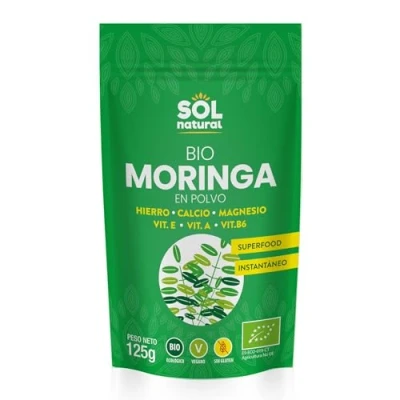 Afbeelding van Solnatural Moringa Bio Poeder 125G 300 g