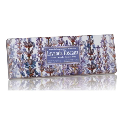 Afbeelding van Saponificio Artigianale Fiorentino Tuscan Lavender Soap 3ST