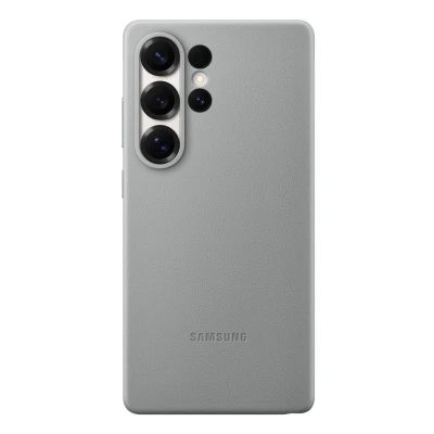 Afbeelding van Samsung Kindsuit PU leer Back Cover Grijs Galaxy S25 Ultra