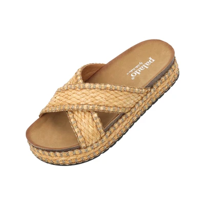 Afbeelding van Palado by Sila Sahin Konnon Badslippers, Dames, Maat: 36, Schwarz Kunststof