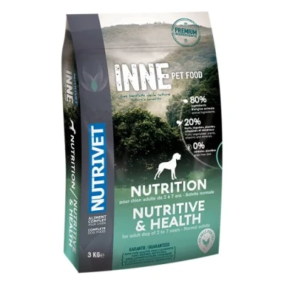 Afbeelding van Nutrivet Inne Nutrition vanaf 14 maanden voor honden 12 kg zak, Smaak kip, 3