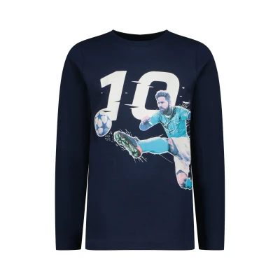 Afbeelding van Messi longsleeve Goal met printopdruk donkerblauw