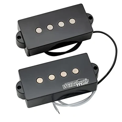 Afbeelding van Wilkinson WOPB Vari Gauss Keramisch 4 snarige P Bass Element Pickup Set voor Precision Basgitaar, Zwart