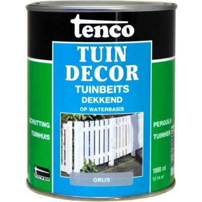 Afbeelding van Tenco Tuindecor Dekkend 1 ltr grijs Buiten onderhoud