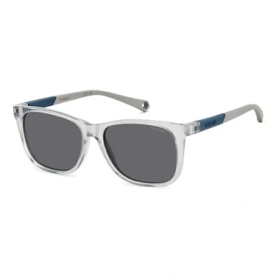 Afbeelding van Polaroid Bambino PLD 8058/S KB7/M9 Occhiali da sole Plastica Grigio Squadrata Polarizzata