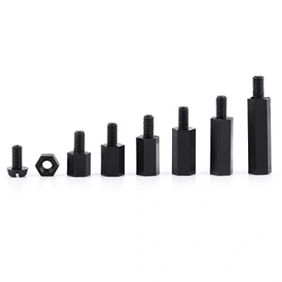 Afbeelding van 250 Stks Nylon Mannelijk Vrouwelijke Hex Kolom Standoff Spacer Schroef Moer Kit (M3 Single Pass A)