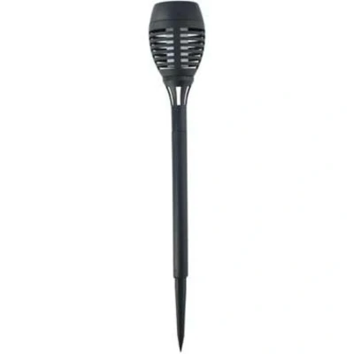 Afbeelding van Grundig Tuinfakkel solar vlam effect zwart 48 cm