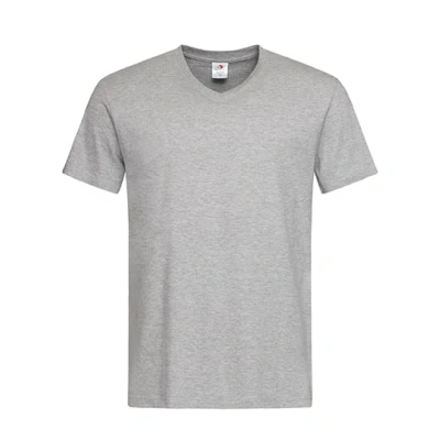 Afbeelding van Stedman Classic T V Neck S270 Grey Heather