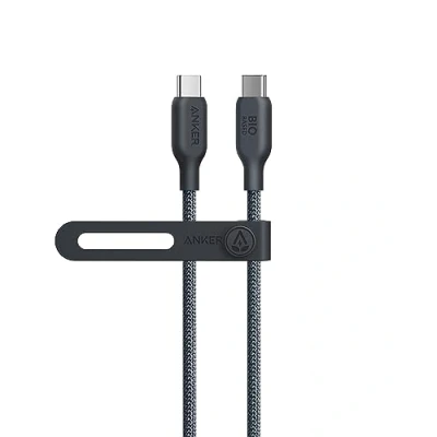 Afbeelding van Anker USB C naar kabel (240 W, zwart, 90 cm) type biologisch nylon oplaadkabel, snellaadkabel, compatibel met MacBook Pro 2020, iPad Air 4, Samsung Galaxy S23+/S23 Ultra, Pixel