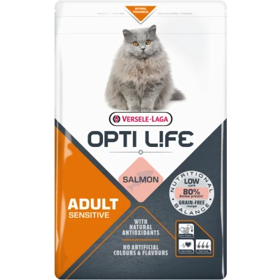 Afbeelding van Opti Life Cat Sensitive Zalm Kattenvoer 2.5 kg
