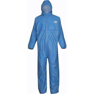 Afbeelding van Wegwerp Overall Asatex CoverBase SMS1 Cat 3 type 5/6 XXL Kleur Blauw CE0624