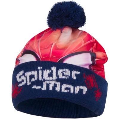 Afbeelding van Marvel Spiderman Muts Blauw maat 52 cm (+/ 2 4 jaar)
