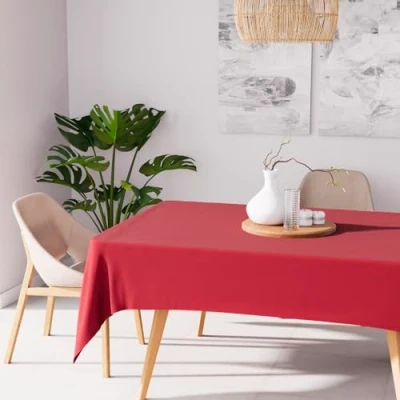 Afbeelding van Soleil d&#039;Ocre Sappe antitaches rechthoek 140x300 cm Alix rouge