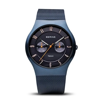 Afbeelding van BERING herenhorloge quartz uurwerk titanium collectie met en saffierglas 11939 393