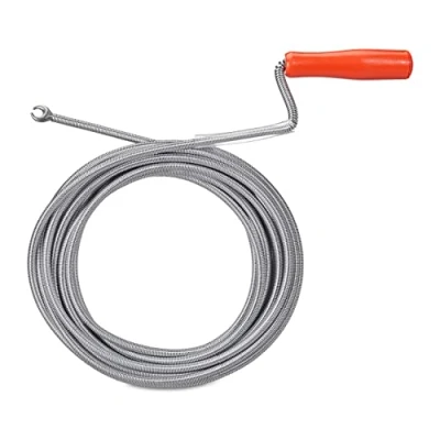 Afbeelding van Relaxdays ontstoppingsveer klauw gootsteenontstopper rioolveer reinigingsveer zilver XL