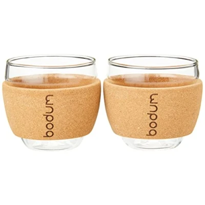 Afbeelding van Bodum 11165 109S glas, 10 cl, transparant, kurk, 6,3 cm, 2 stuks