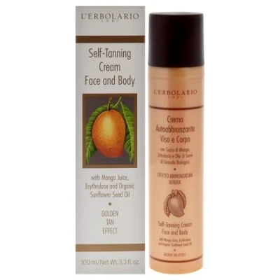 Afbeelding van L&#039;Erbolario, Zelfbruinende crème voor gezicht en lichaam met mangosap, graduele bruining, grootte: 100 ml