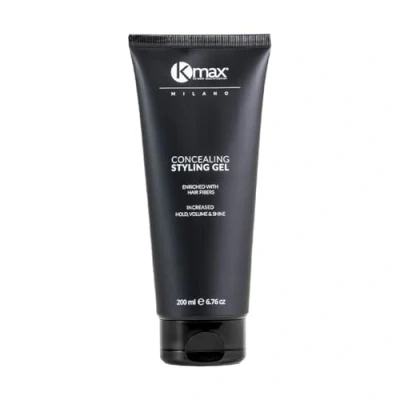 Afbeelding van Kmax Thickening Styling Gel, Redensifying Gel met keratine vezels voor dun haar medium bruin grootte 200 ml