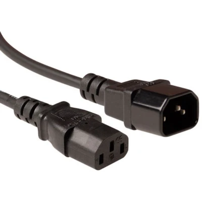 Afbeelding van ACT AK5215 Netsnoer LSZH C13 C14 Zwart 1,8 meter