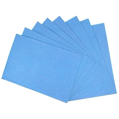 Afbeelding van Interdruk Viltvellen DIY Textile Fabrics Craft 8x A4 vellen Lichtblauw