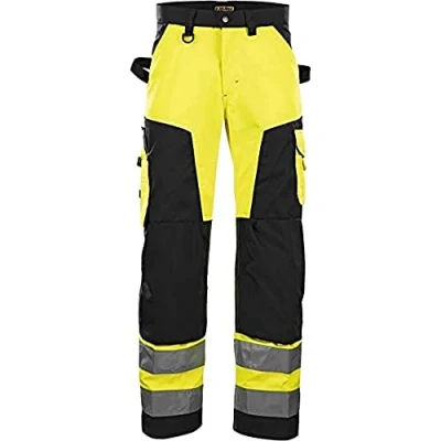 Afbeelding van Blaklader Werkbroek High Vis zonder spijkerzakken 1566 1811 Geel/Zwart D120