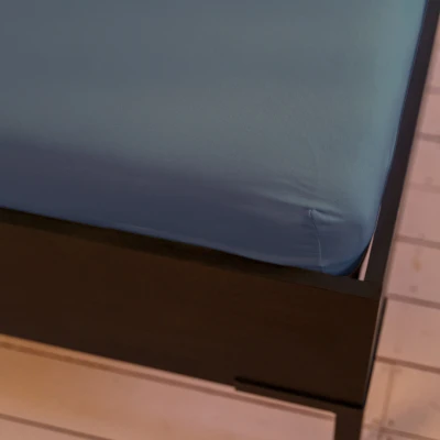 Afbeelding van Kayori Saiko Topperhoeslaken Denim 120 130/200 220 (Kleur: Denim)
