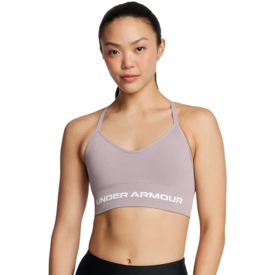 Afbeelding van Under Armour Sportbh met light support, Dames, Maat: XS, Tetra gray/white