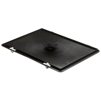 Afbeelding van LA KA PE Deksel L400xB300mm zwart PP passend voor transport stapelkratten 4 stuks TK/D400