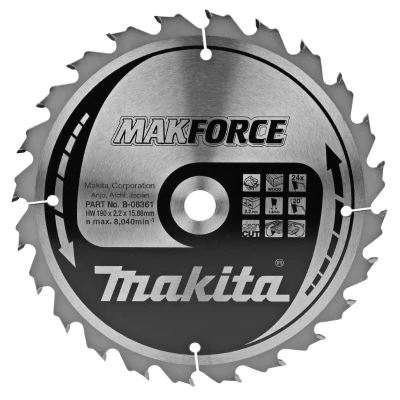 Afbeelding van Makita B 08361 Zaagb hout 190x15,88x2,2 24T 20g 190x15,88x1,4mm